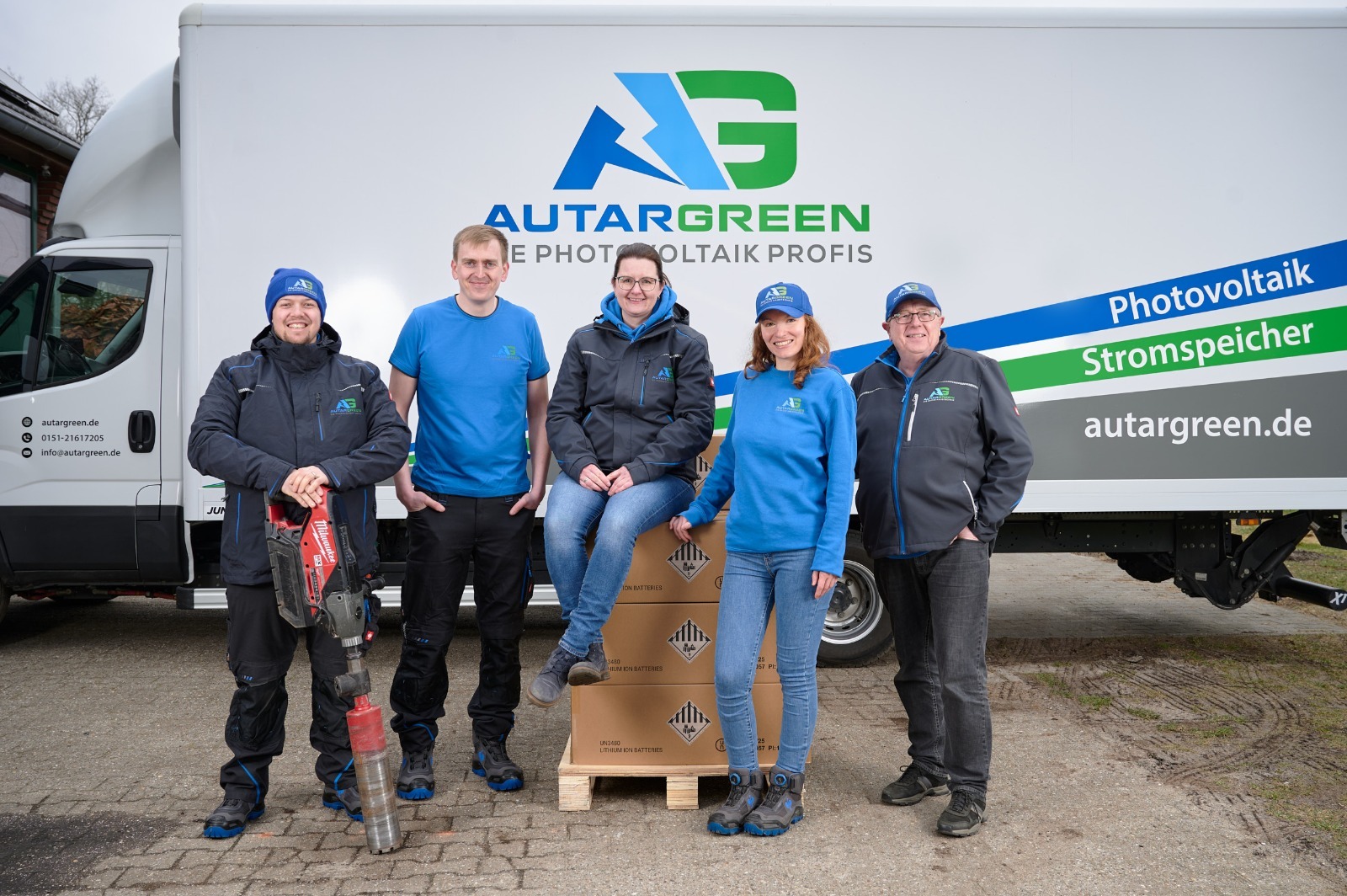 Das Autargreen-Team auf der Baustelle
